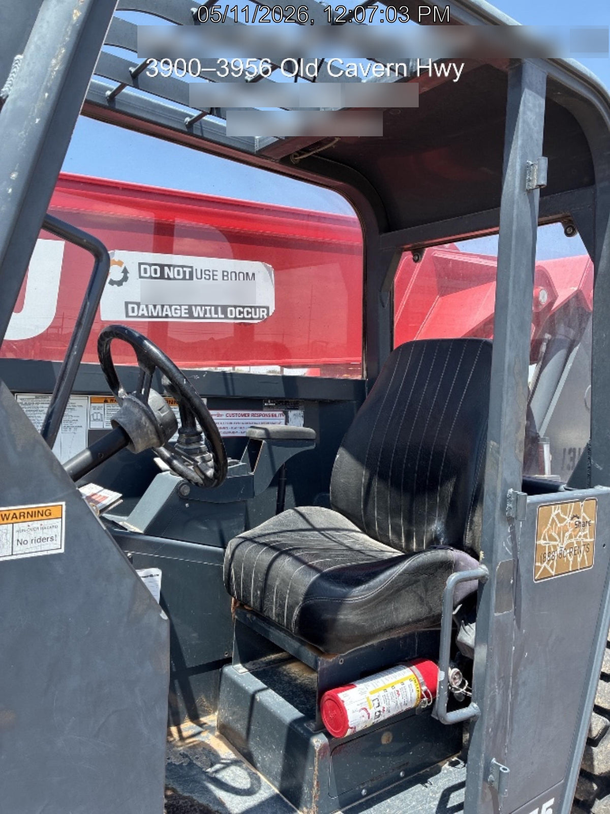 2018 Manitou MTA10055 Manitou MTA10055 - Canopy, Worklights, Beacon, 66" Carriage, 60" Forks, Solid Tires, Aux Hydraulics