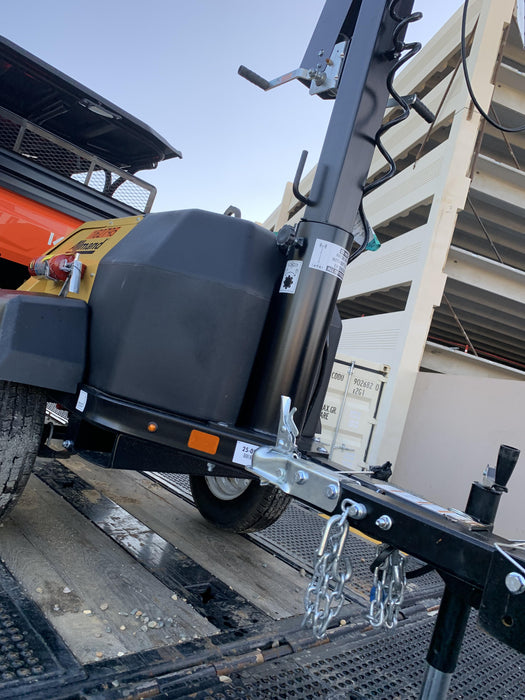 2021 Allmand NLV3GR (4) LED Light Fixture 350W, 23' Vertical Mast, 3kW Prime, Towable, Deep Sea L401, Leveling Jacks, Yanmar T4F 5.8hp