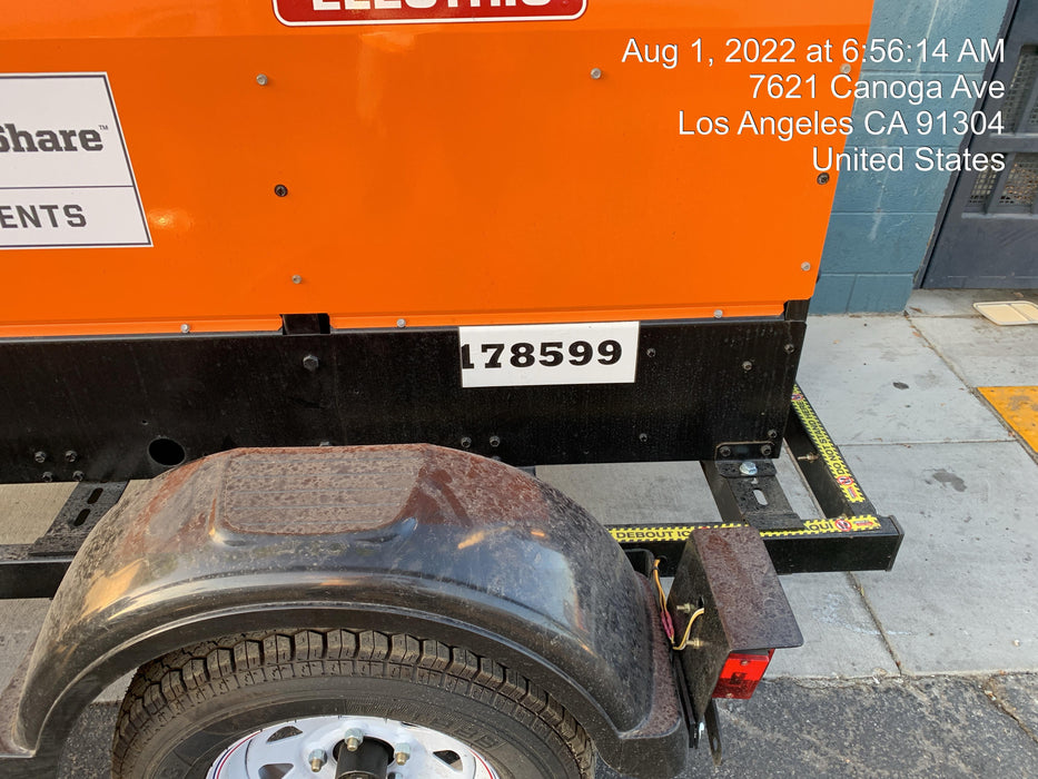 2021 Lincoln Electric Vantage 322 Vantage 322 Ready Pak 3 w/ Decals, ORANGE (includes trailer, cable rack, fender light kit) NO Telematics