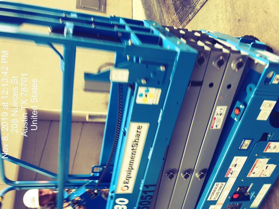 2019 Genie GS-1930 Fixed Rails with Chain Entry