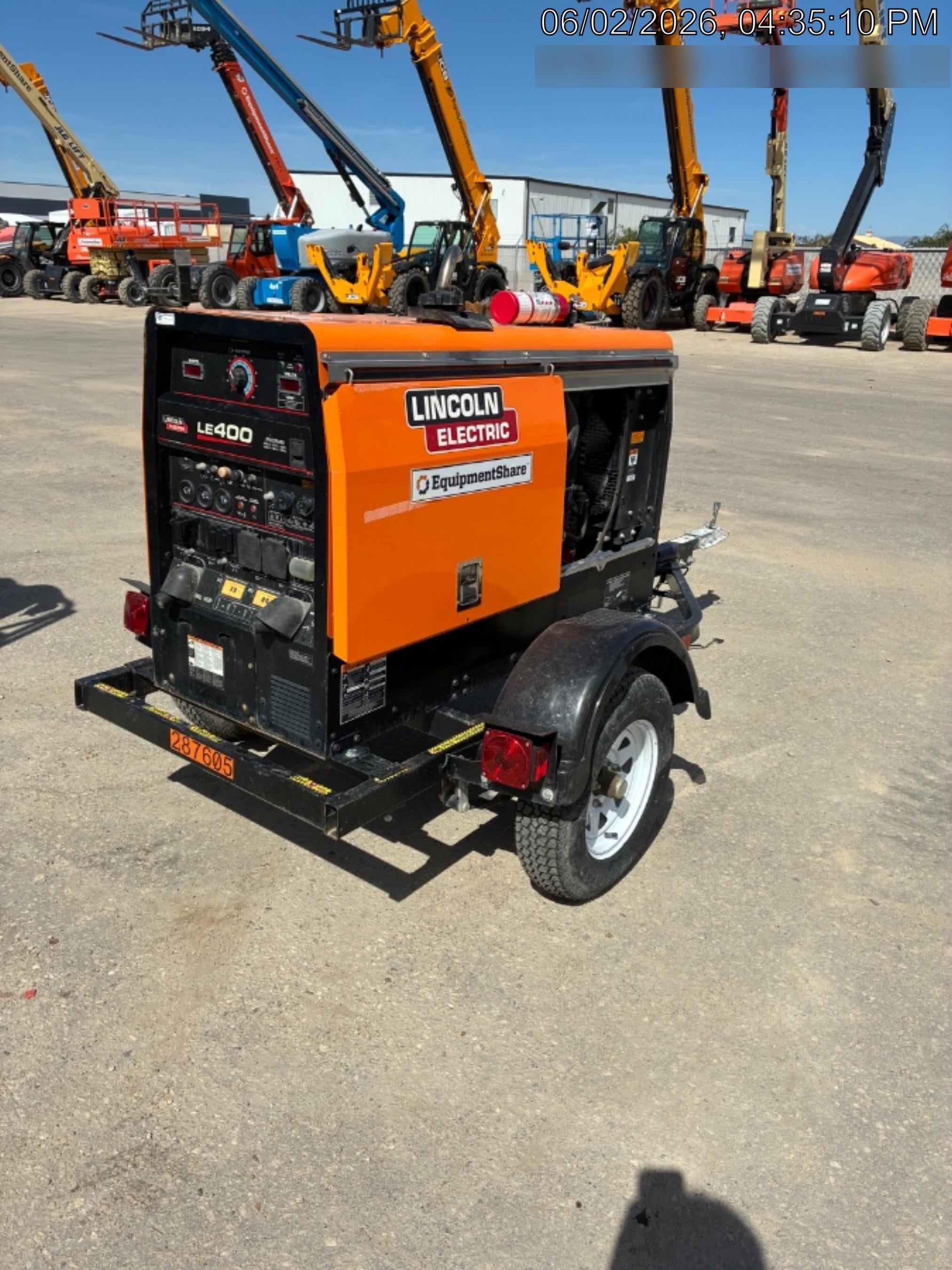 2023 Lincoln Electric LE400 Kubota V1505, Trlr, Cable Rack, Light Kit, ES Decals, T3