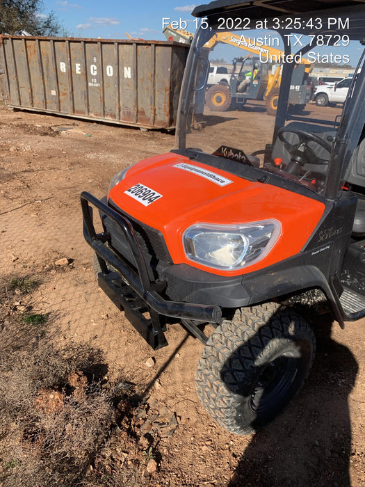 2022 Kubota RTV-X1140W-H Plastic Canopy, Windshield Acrylic Clear, LED Strobe Light, Wire Harness Kit, Back up Alarm