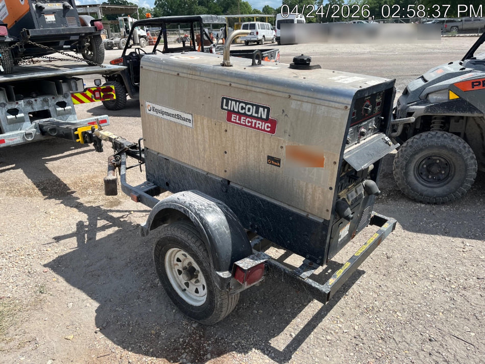 2019 Lincoln Electric Vantage 322 Ready-Pak 3, Two Wheel Trailer, Fender and Light Kit, Cable Rack