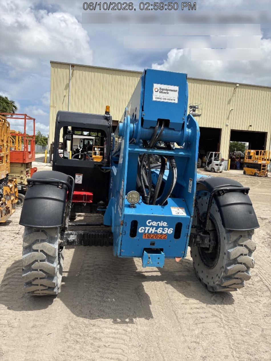 2020 Genie GTH-636 Canopy, Solid Tires, Work Lights, Beacon, Aux Hydraulics, Back up Alarm