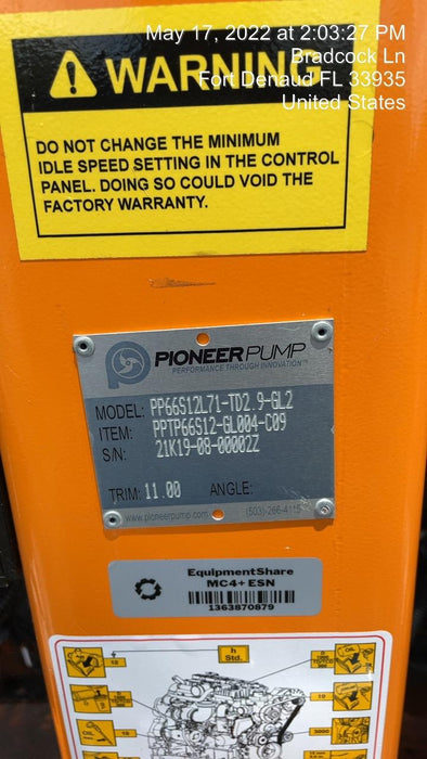 2021 PIONEER PP66S12L71-TD2.9L4