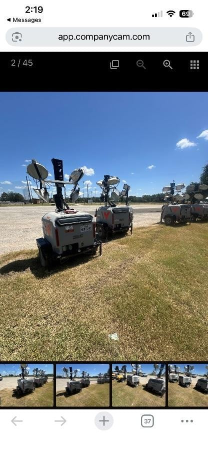 2018 Wacker Neuson LTV6L-MH Wacker Neuson LTV6L Mobile Light Tower w/Fuel Level Sensor Installed