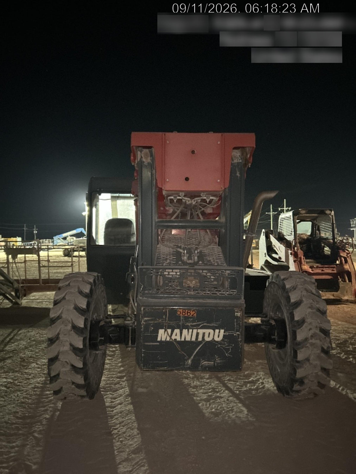 2018 Manitou 12042 Manitou MTA 12042, Solid Tires, 66" Carriage, Open ROPS, Flashing Beacon and Work Light Package