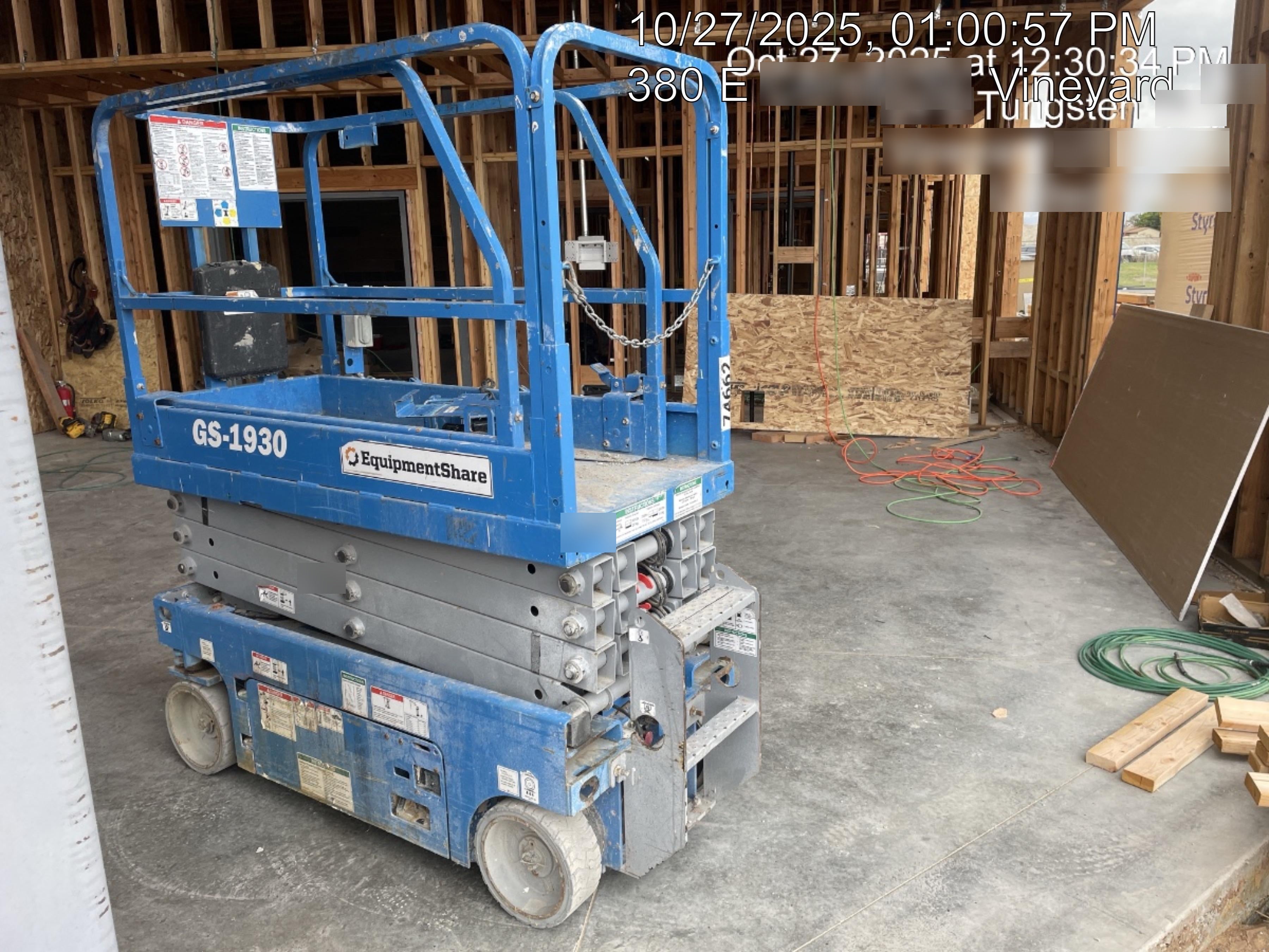 2020 Genie GS-1930 Fixed rails with chain entry gate - Pre A92.20