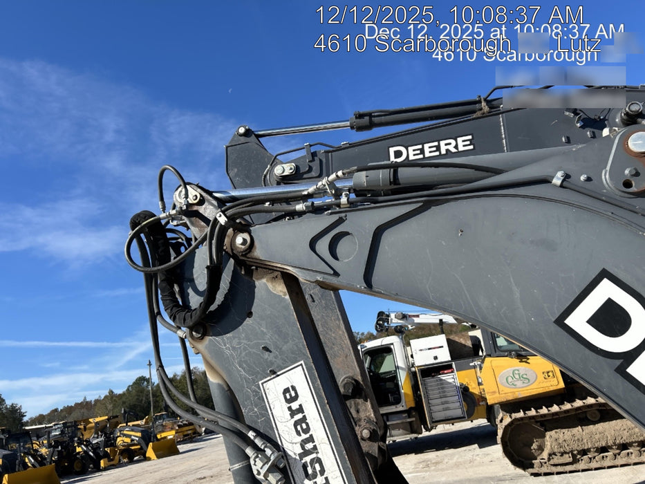 2020 John Deere 410L - Extendable Stick Cab/Heat/Air, 4WD, Extendable Stick, Pilot Controls, 2 Way Hydraulics, TAG Manual QC