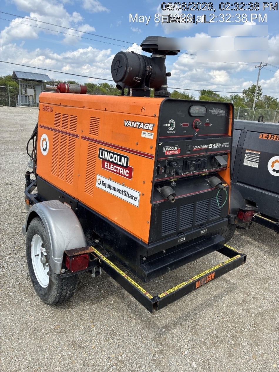 2022 Lincoln Electric Vantage 549X Crosslink Technology, Trailer Mounted, ES Decals, T3