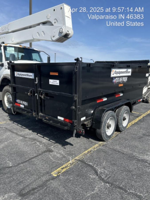 2024 TEXAS PRIDE TRAILERS 14'L x 7'W 5 Cu Yd Trunnion Hydraulic Dump