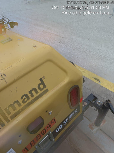 Allmand NLV3GR (4) LED Light Fixture 350W, 23' Vertical Mast, 3kW Prime, Towable, Deep Sea L401, Leveling Jacks, Yanmar T4F 5.8hp