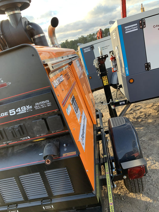 2021 Lincoln Electric Vantage 549X Ready Pak 3, ORANGE (includes trailer, cable rack, fender light kit)