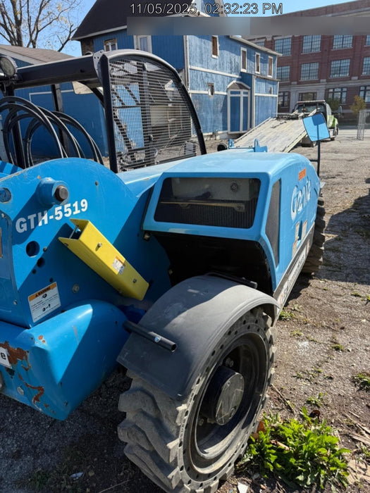 2019 Genie GTH-5519 Canopy, Solid RT Tires, LED Work Lights, Beacon 48" Carriage, 48" Forks