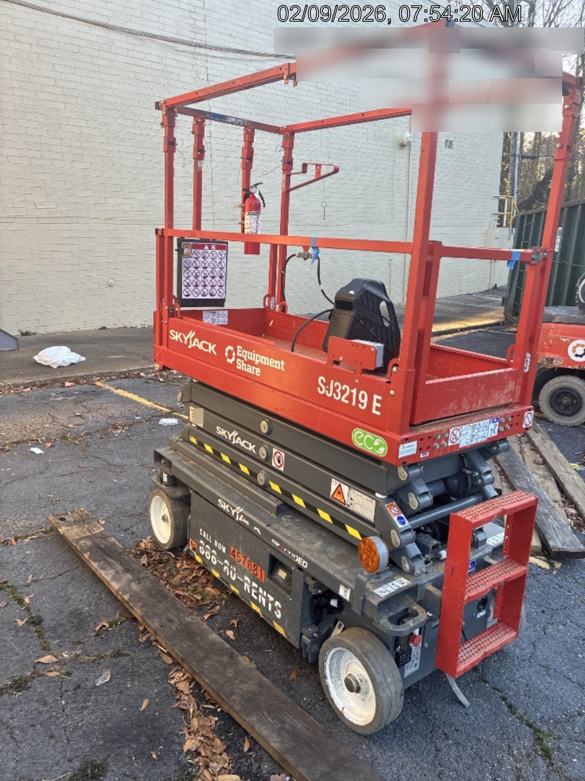 2024 Skyjack SJ3219 Electric Drive, Sld NM Tires, DBcns, RFRails, Power to Platform, T3 + Access Control