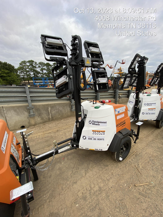 2023 Generac MLT2 Diesel, Flex Switch 120V Input, Powerzone Controller, (4) 320W LED Lights, 4kW Generator, 39.9 Gal Fuel Tank, 2" Ball, T3