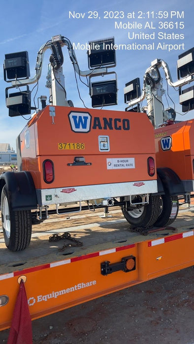 2023 Wanco WLTT-4MM4K Diesel, Deep Sea Controller, Shore Power Plug, Auto Start, (4) 350W LED Floodlights, 4kW Generator, 60 Gal Fuel Tank, 2" Ball, T3