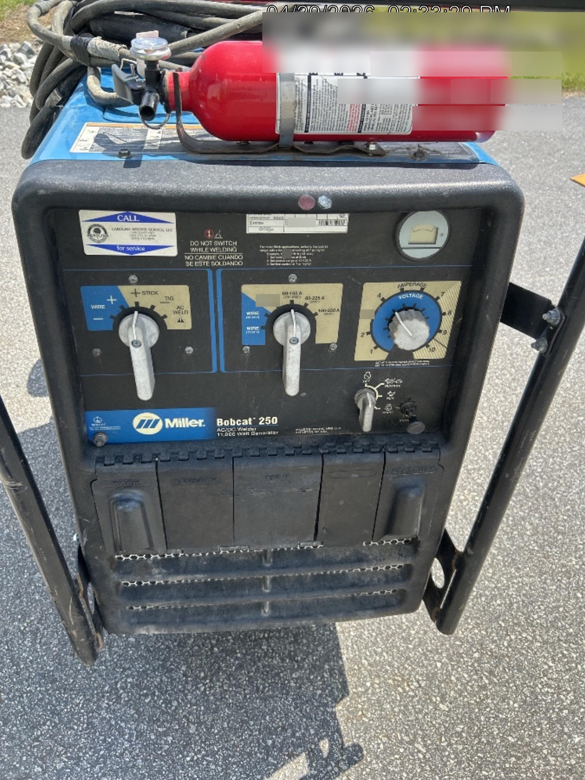 2019 MILLER ELECTRIC Bobcat 250 - Propane