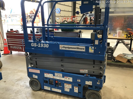 2019 Genie GS-1930 Fixed Rails with Chain Entry