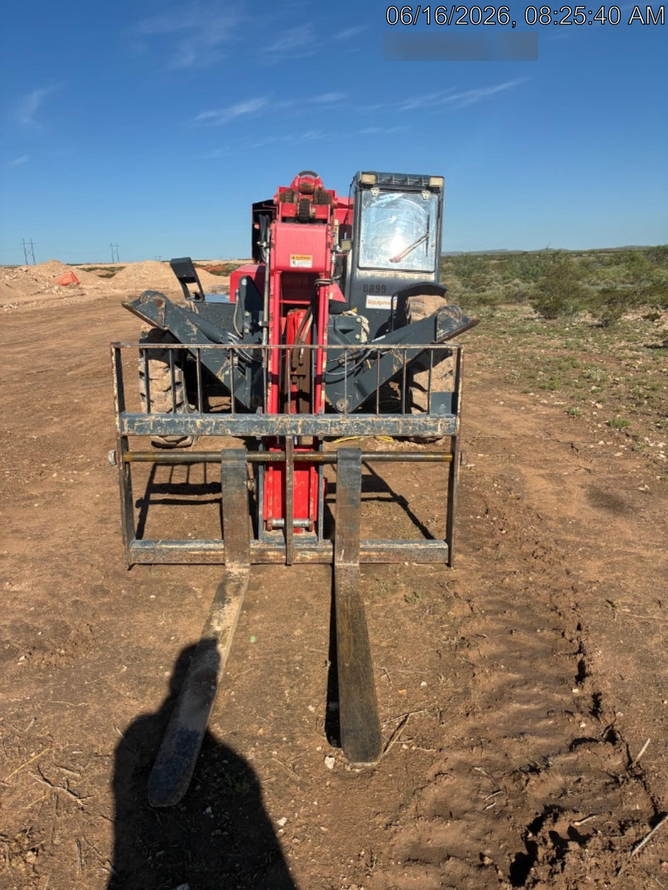 2018 Manitou MTA10055 Manitou MTA 10055 (open ROPS) w/Cab/Heat/AC, Work Lights/Strobe, Aux Hyd, Solid Tires, Lift Hook, 66" Carriage, 60" Forks