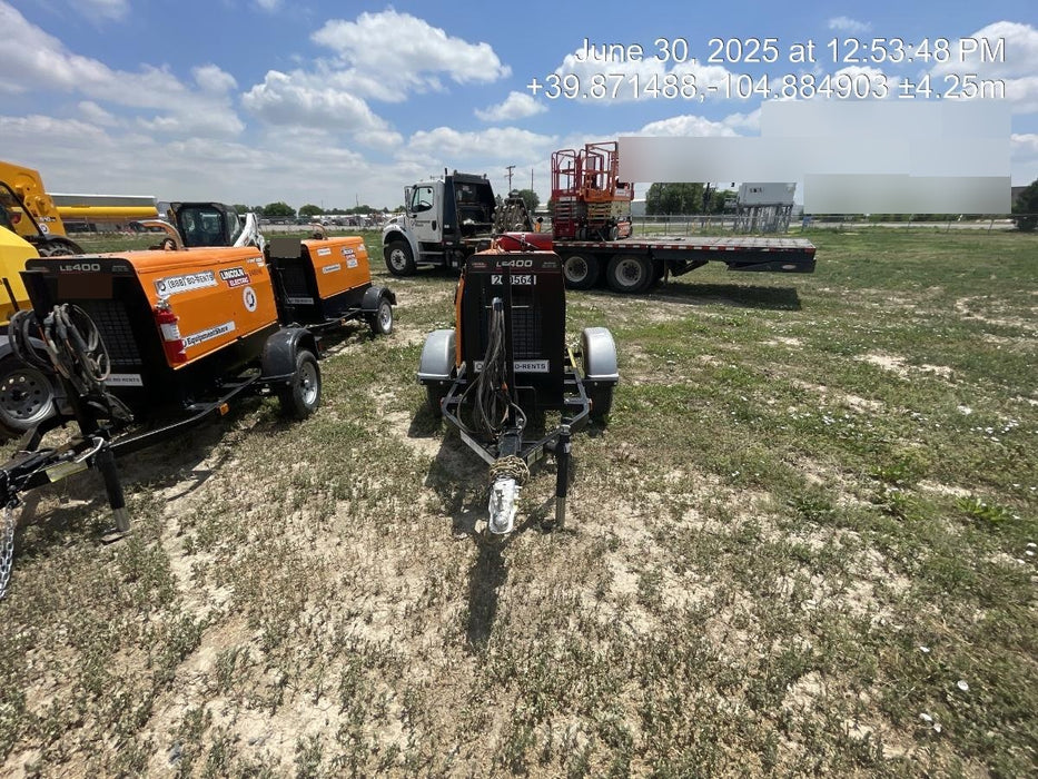 2022 Lincoln Electric LE400 Kubota V1505, Trlr, Cable Rack, Light Kit, ES Decals, T3