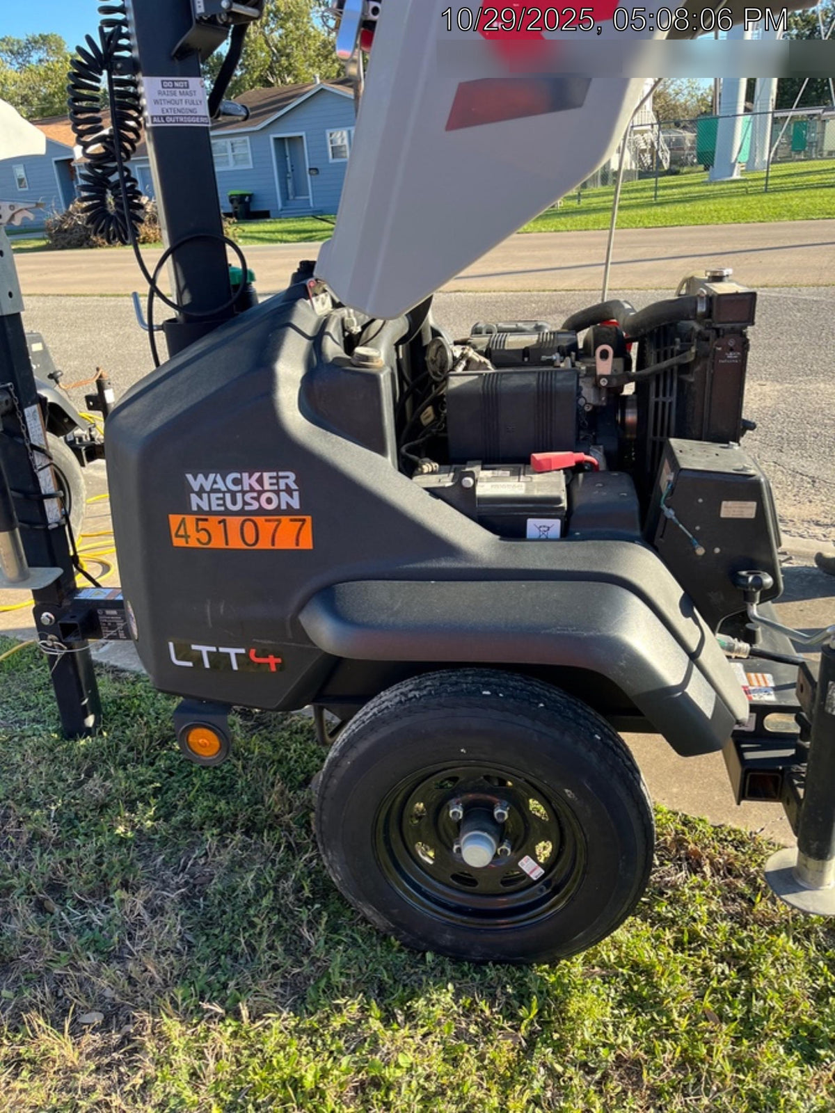 2024 Wacker Neuson LTT4 Diesel, Kohler KDW702, Deep Sea Controller, Auto Start, LED 320W, Bypass Outlet, T3