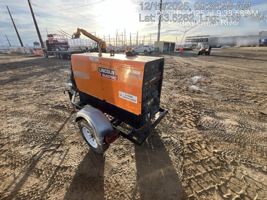 2022 Lincoln Electric LE400 Kubota V1505, Trlr, Cable Rack, Light Kit, ES Decals, T3