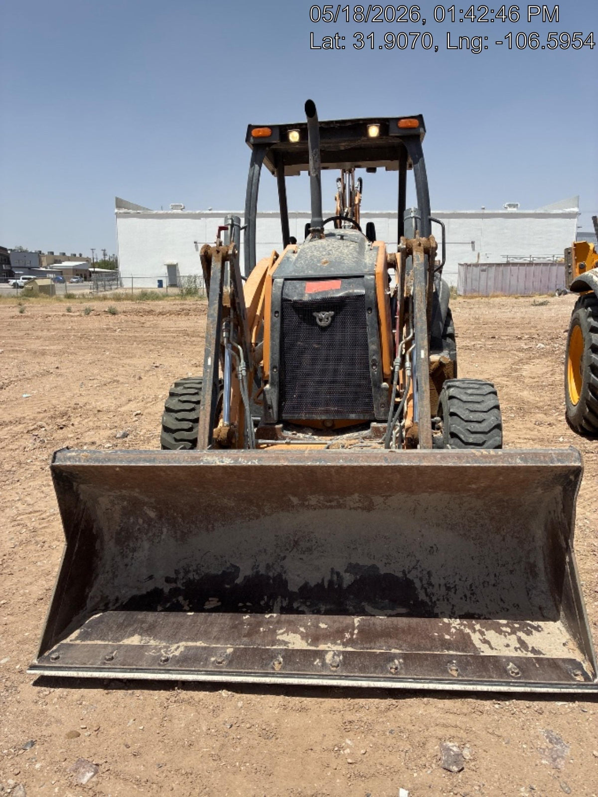 2019 Case 580N EP Canopy, 4WD, GP Front Bucket, Standard Stick, 2-Way Aux Hydraulics, ISO Controls