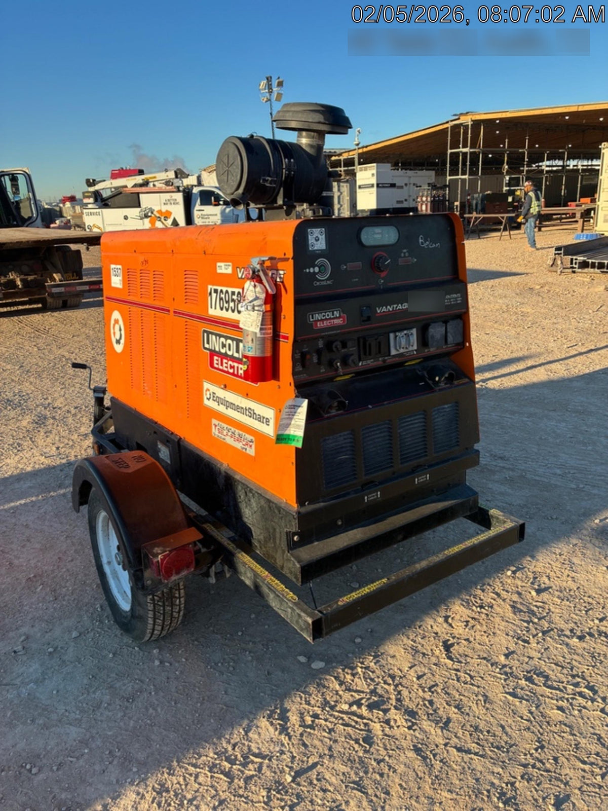 2021 Lincoln Electric Vantage 549X Ready Pak 3, ORANGE (includes trailer, cable rack, fender light kit)