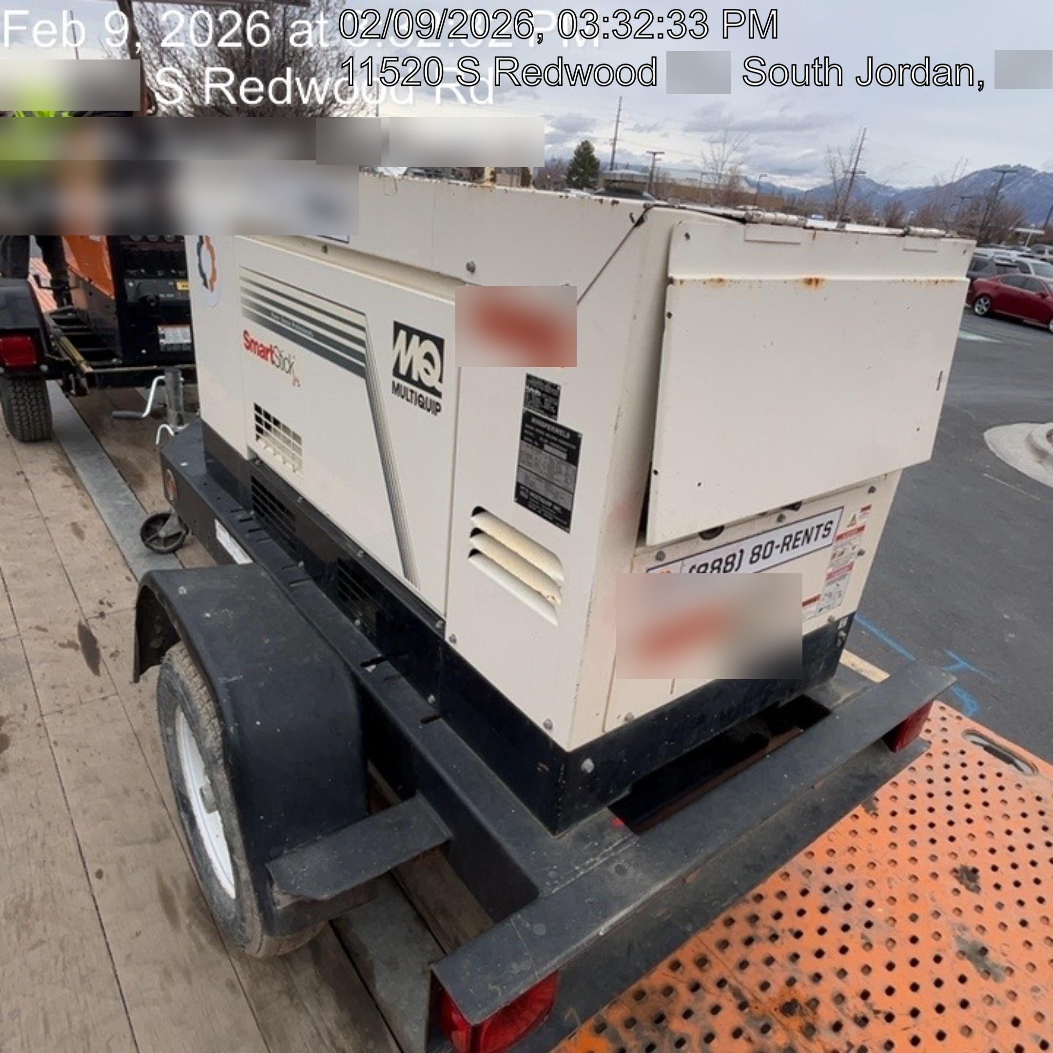 2020 Multiquip DLW400ESA4 400 amp Welder, 14kW, 120/240V, T4F Kubota, Trailer