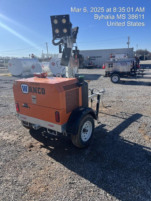 2025 Wanco WLTT-4MM4K Diesel, Mitsubishi L2E, 9.0HP @1800 rpm, Deep Sea Controller, Shore Power Plug, Auto Start, (4) 350W LED Floodlights, 4kW Generator, 60 Gal Fuel Tank, 2" Ball, T3