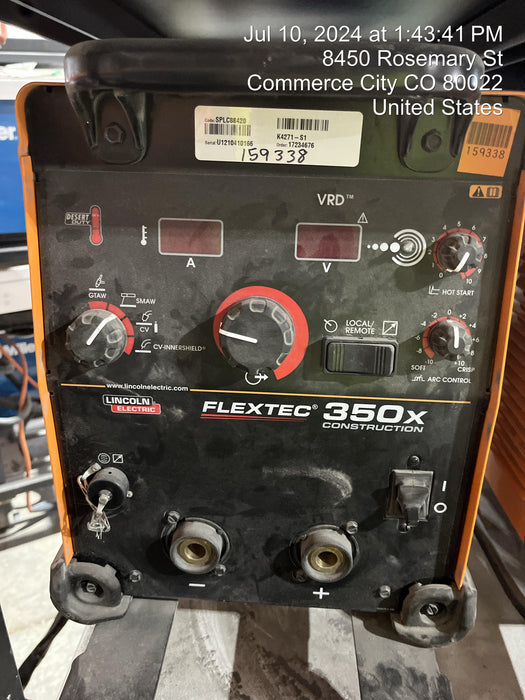 2021 LINCOLN ELECTRIC FLEXTEC 350X