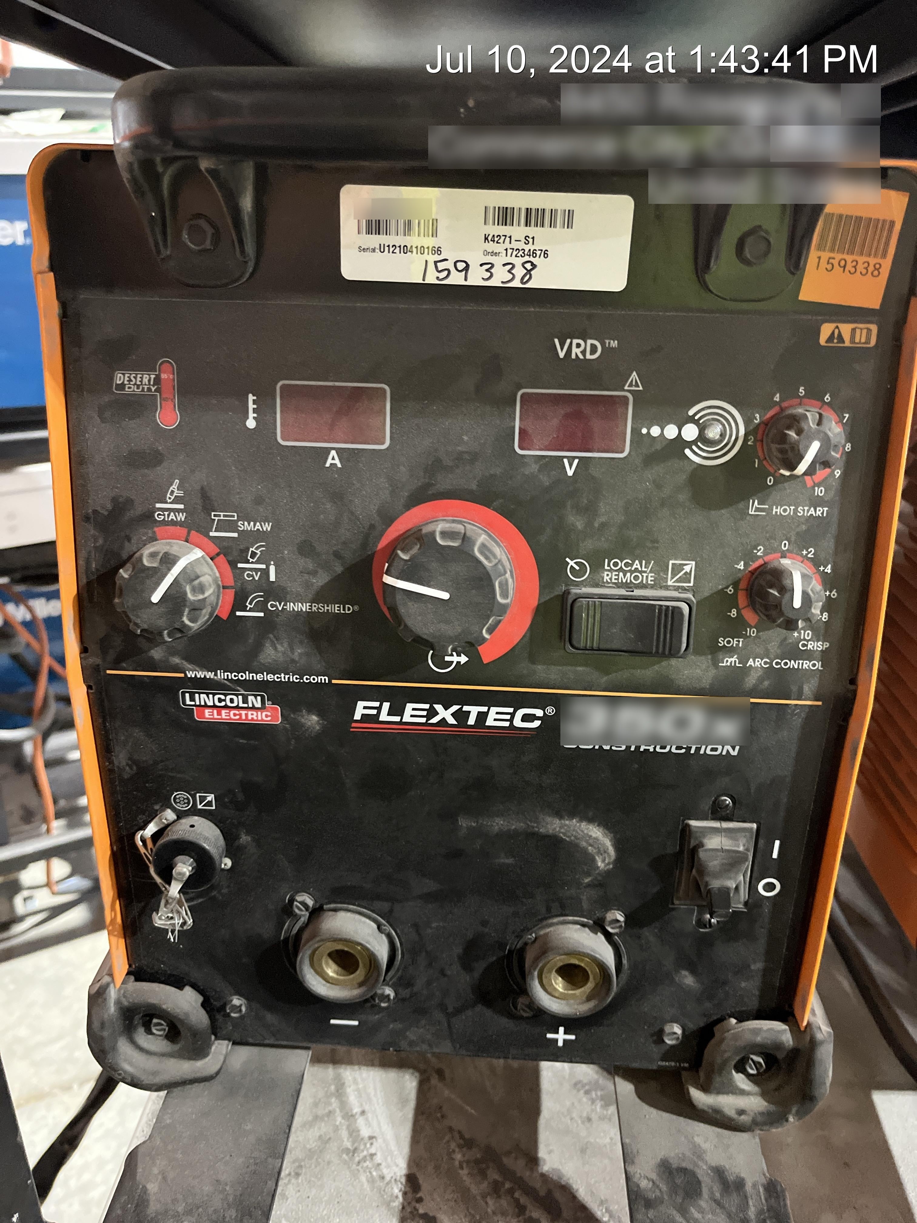 2021 LINCOLN ELECTRIC FLEXTEC 350X