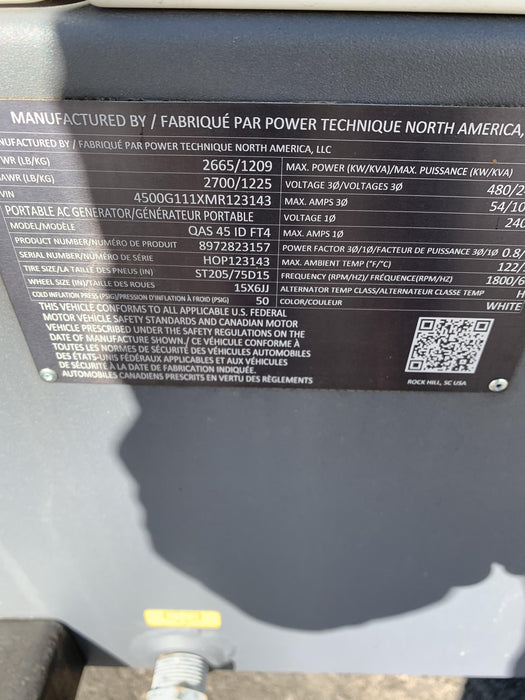 2021 ATLAS COPCO QAS45 CWK