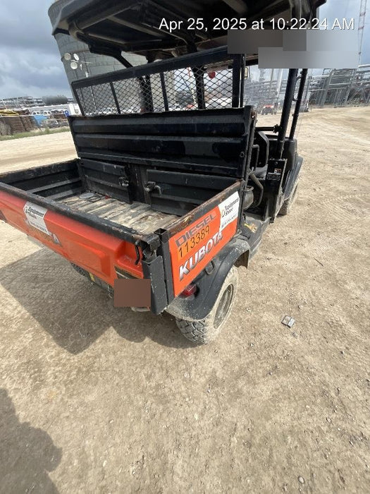 Kubota RTV-X1140W-H 4wd Utility Cart, 4 Seat, Diesel, LED Strobe, Windshield Tempered Glass, Plastic Canopy, Wire Harness Kit, Backup Alarm