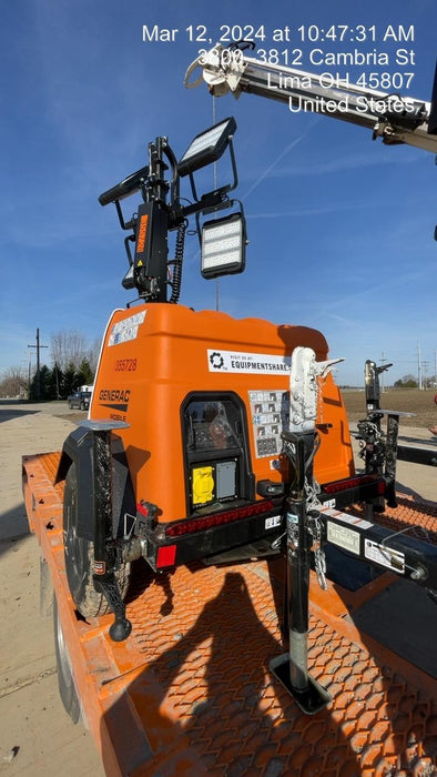2023 Generac MLT2 Diesel, Flex Switch 120V Input, Powerzone Controller, 
(4) 320W LED Lights, 4kW Generator, 39.9 Gal Fuel Tank, 2" Ball, T3