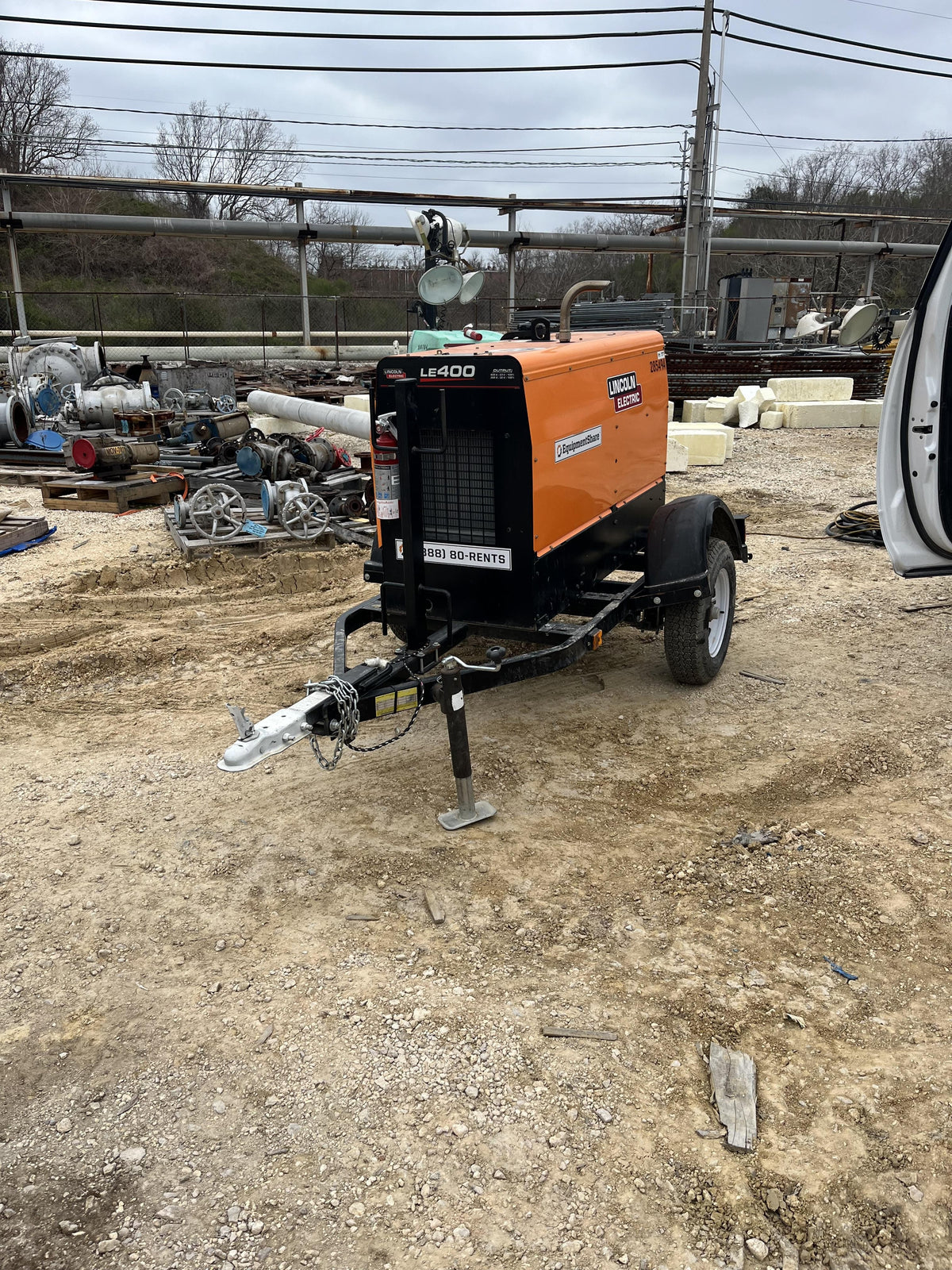 2022 Lincoln Electric LE400 Kubota V1505, Trlr, Cable Rack, Light Kit, ES Decals, T3