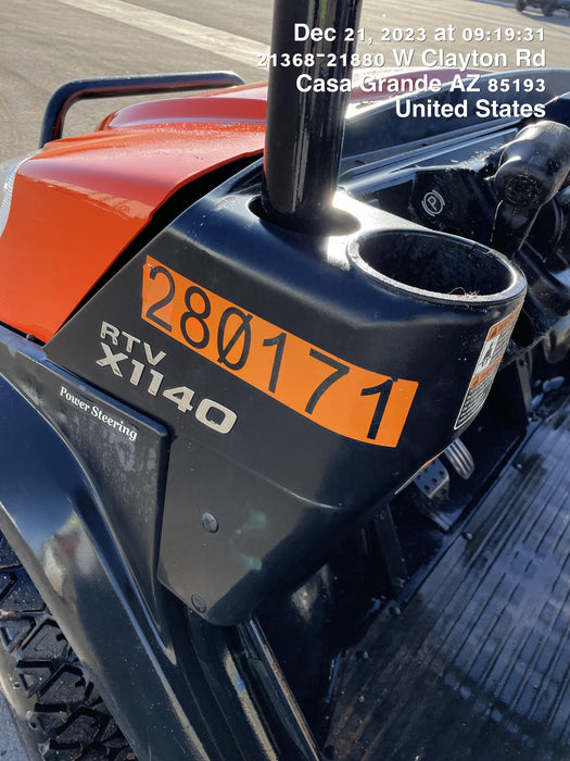 2022 KUBOTA RTV-X1140W-H (Canopy)