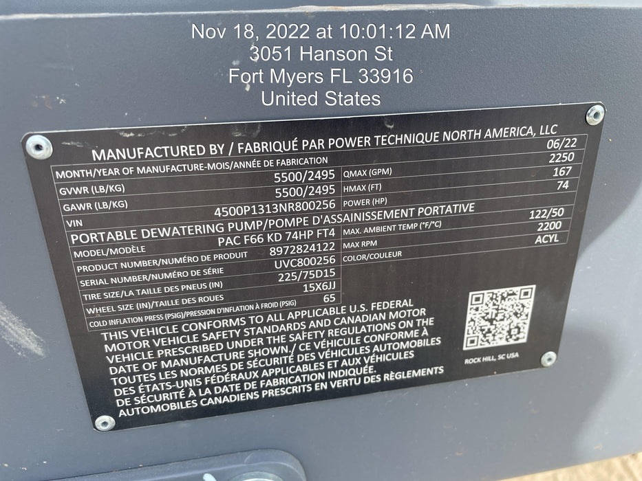 2022 ATLAS COPCO PAC F66 KD