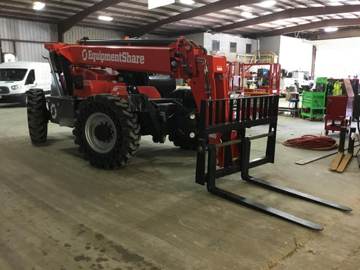 2019 Manitou MTA10055 Canopy, 120 HP, Solid Tires, Work Lights, Lift Hook, Auxiliary Hydraulics 66" Carriage and 60" Forks