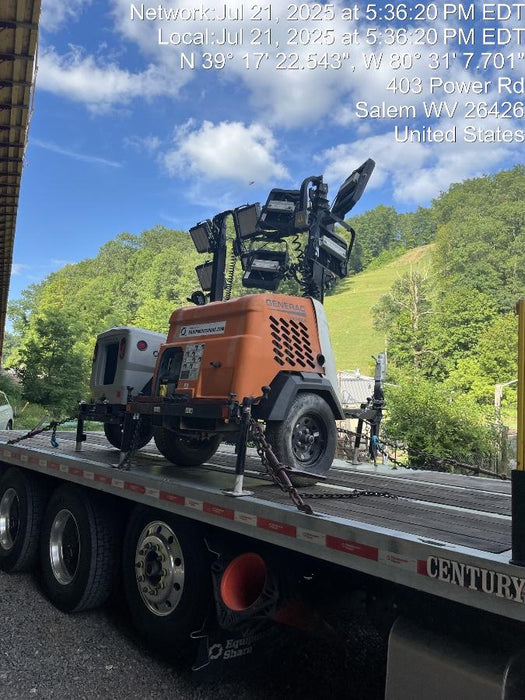 2023 Generac MLT2 Diesel, Flex Switch 120V Input, Powerzone Controller, 
(4) 320W LED Lights, 4kW Generator, 39.9 Gal Fuel Tank, 2" Ball, T3