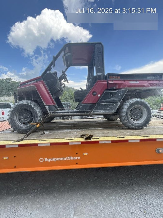 2021 Yanmar YU1000 Canopy, Steel Wheel, Poly WindShield, Beacon, Backup Alarm