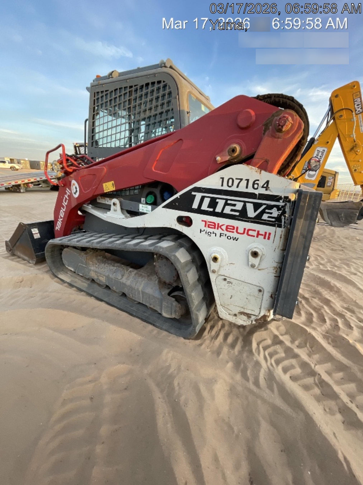 2020 Takeuchi TL12V2-CRH Cab, Rubber Track, & HF