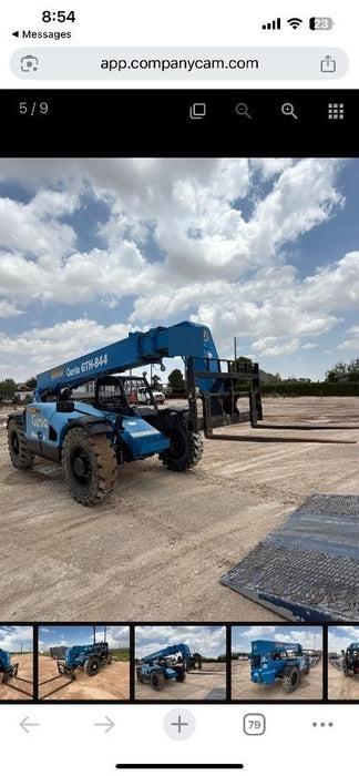 2018 Genie GTH-844 Genie GTH-844 w/Open ROPS, Solid Tires, beacon/work lights, 60" carriage/forks