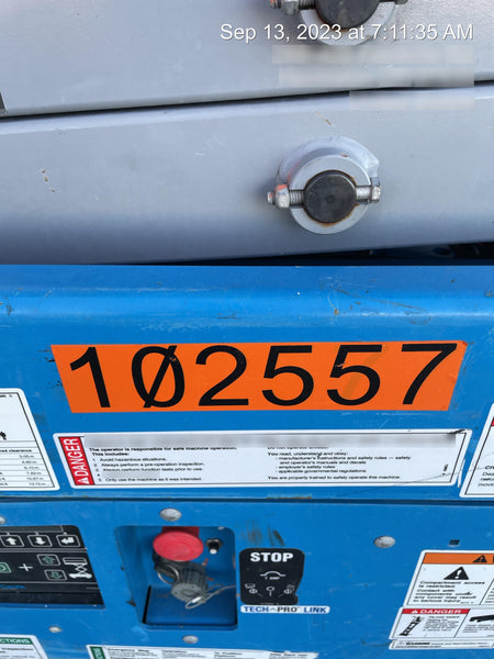 2020 Genie GS-1930 Solid Non Marking Tires, Beacon, Folding rails with half height swing gate, 800W Inverter