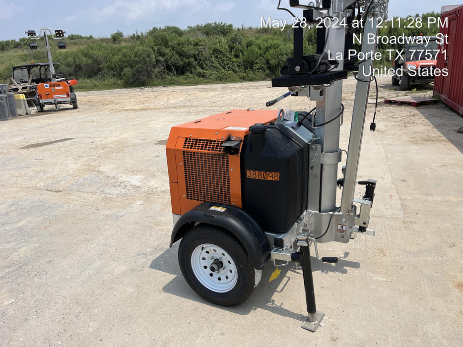 2024 Wanco WLTT-4MM4K Diesel, Deep Sea Controller, Shore Power Plug, Auto Start, (4) 350W LED Floodlights, 4kW Generator, 60 Gal Fuel Tank, 2" Ball, T3