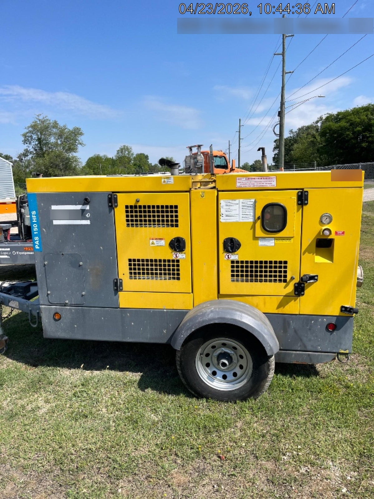 2020 ATLAS COPCO PAS 150 HF CS Enclosed