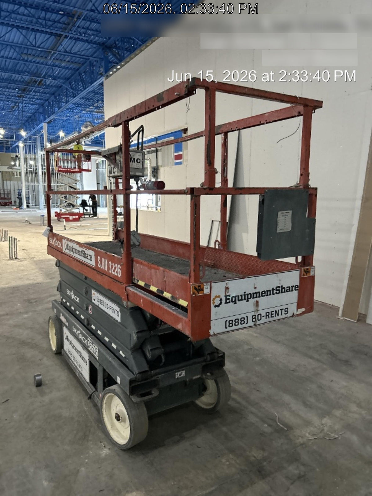 2019 Skyjack SJIII-3226 Standard Options, Trojan Batteries