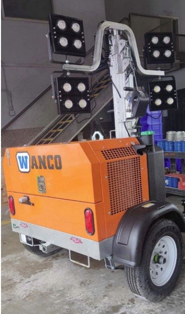 2023 Wanco WLTT-4MM4K Diesel, Deep Sea Controller, Shore Power Plug, Auto Start, (4) 350W LED Floodlights, 4kW Generator, 60 Gal Fuel Tank, 2" Ball, T3
