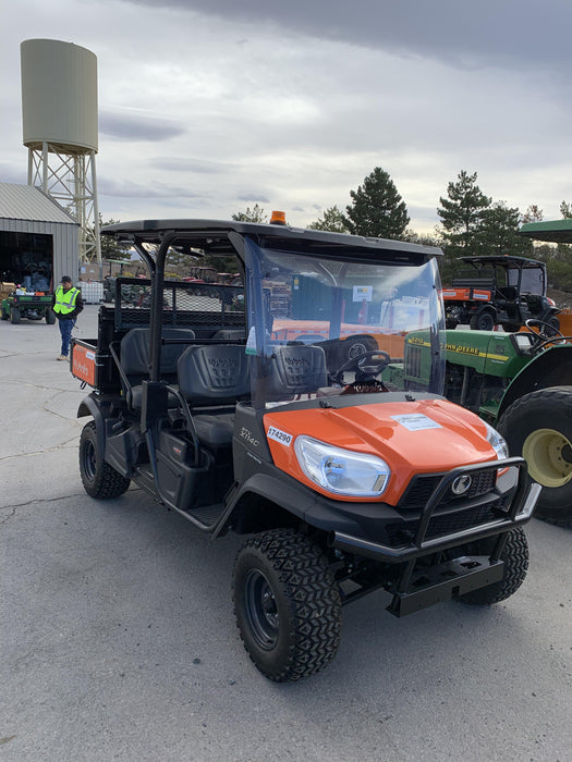 2021 Kubota RTV-X1140W-H Plastic Canopy, Windshield Acrylic Clear, LED Strobe Light, Wire Harness Kit, Back up Alarm